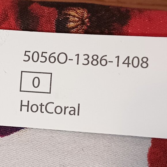 NEW Tribal Women's Pull on Ankle Jegging Floral Printed Denim Hot Coral 0 - Picture 9 of 9